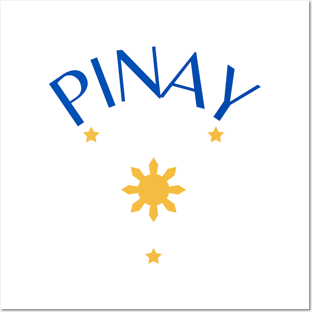 pinay pride - 3 stars and a sun Wall Art by CatheBelan